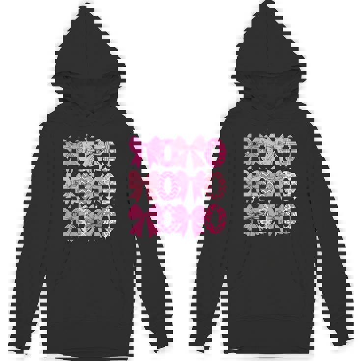 Coquette Valentine Xoxo Valentine Bow Hearts Lover Unisex Hoodie