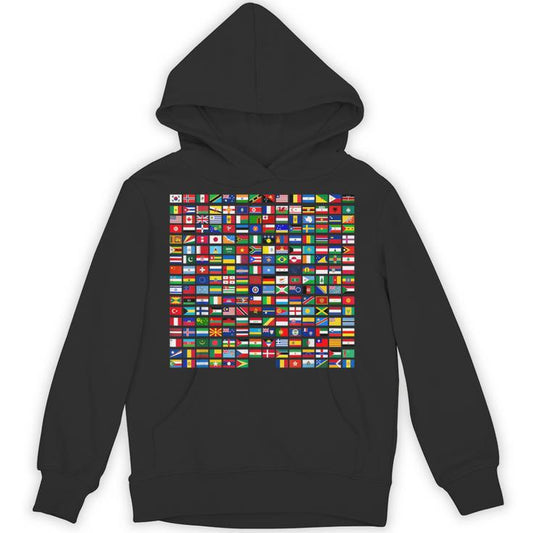 All Countries Flags Of The World 287 Flag International Unisex Hoodie