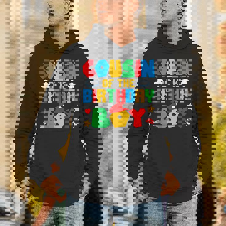 Cousin Of The Birthday Boy Game Gaming Family Matching Unisex Hoodie