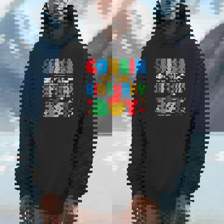 Cousin Of The Birthday Boy Game Gaming Family Matching Unisex Hoodie