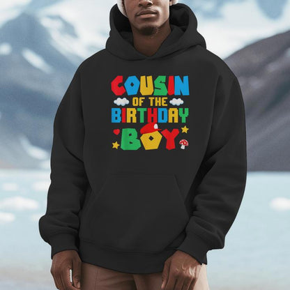 Cousin Of The Birthday Boy Game Gaming Family Matching Unisex Hoodie
