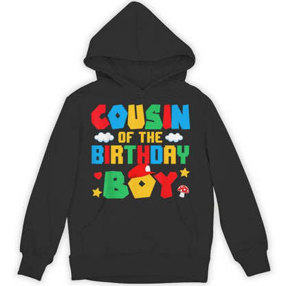 Cousin Of The Birthday Boy Game Gaming Family Matching Unisex Hoodie