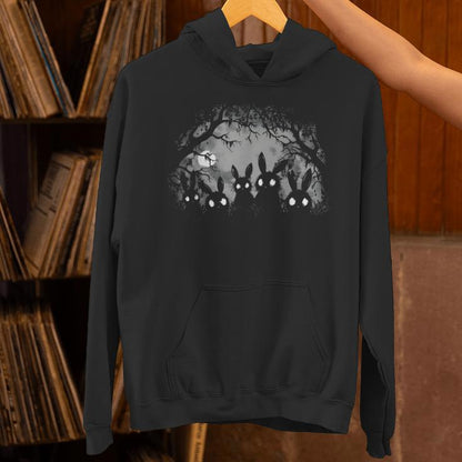 Creepy Cute Bunny Rabbits Alt Goth Grunge Horror Aesthetic Unisex Hoodie