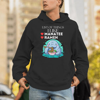 Cute Kawaii Mana Pajamas List Of Things I Like Ramen Kid Unisex Hoodie