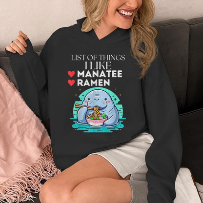 Cute Kawaii Mana Pajamas List Of Things I Like Ramen Kid Unisex Hoodie