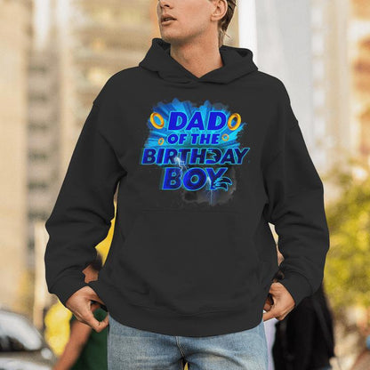 Dad Of The Birthday Boy Hedgehog Family Party Decorations Unisex Hoodie