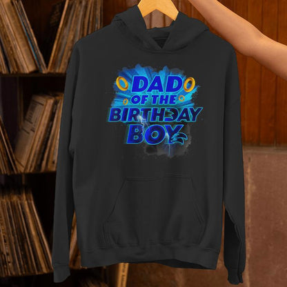 Dad Of The Birthday Boy Hedgehog Family Party Decorations Unisex Hoodie