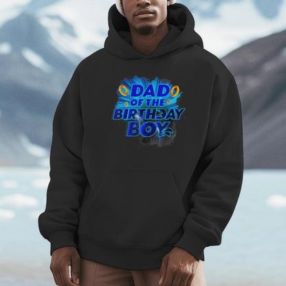 Dad Of The Birthday Boy Hedgehog Family Party Decorations Unisex Hoodie