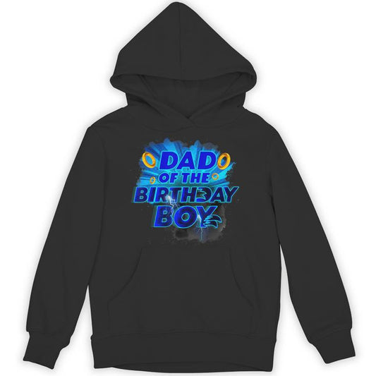 Dad Of The Birthday Boy Hedgehog Family Party Decorations Unisex Hoodie