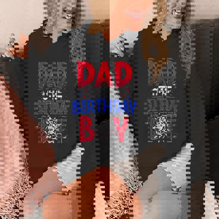 Dad Of The Birthday Boy Matching Spider Web Family Unisex Hoodie