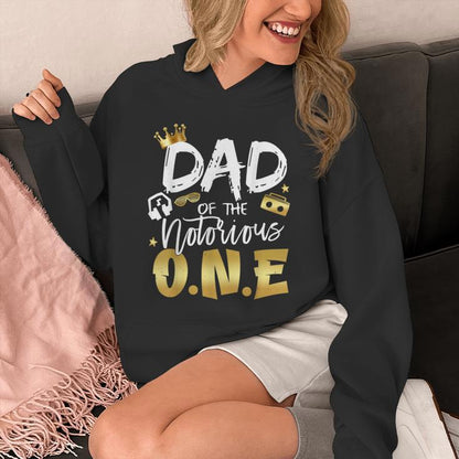 Dad Of The Notorious One Old School 1St Hip Hop Birthday Unisex Hoodie