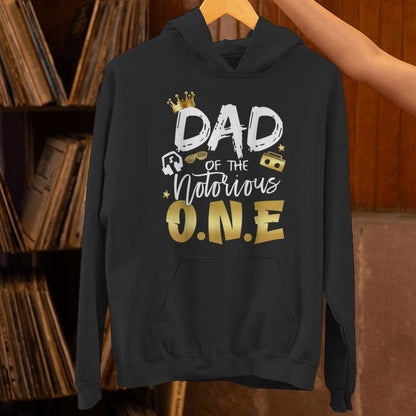 Dad Of The Notorious One Old School 1St Hip Hop Birthday Unisex Hoodie