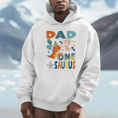 Dad Of The One-A-Saurus 2Nd Birthday Dinosaur Party Unisex Hoodie