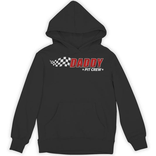 Daddy Pit Crew Race Car Birthday Family Matching Pit Crew Unisex Hoodie
