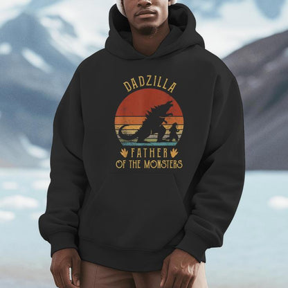 Daddyzilla Father Of Monsters Vintage Dad Fathers Day Unisex Hoodie