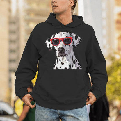 Dalmatian Dog Sunglasses Unisex Hoodie
