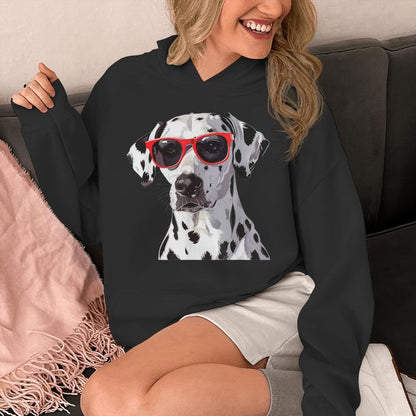 Dalmatian Dog Sunglasses Unisex Hoodie