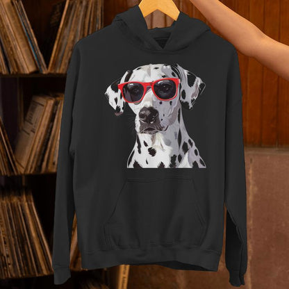 Dalmatian Dog Sunglasses Unisex Hoodie