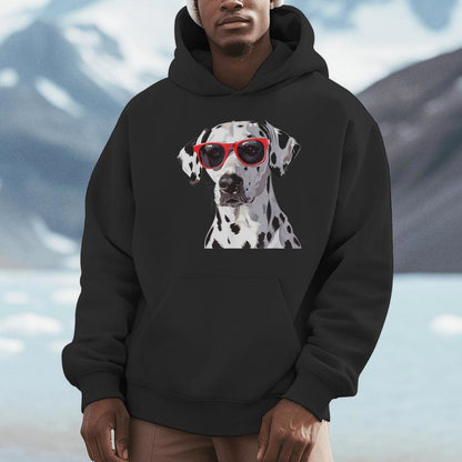 Dalmatian Dog Sunglasses Unisex Hoodie