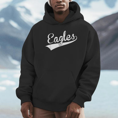 Eagles Heart School Sports Fan Team Spirit Unisex Hoodie