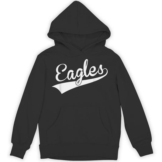 Eagles Heart School Sports Fan Team Spirit Unisex Hoodie