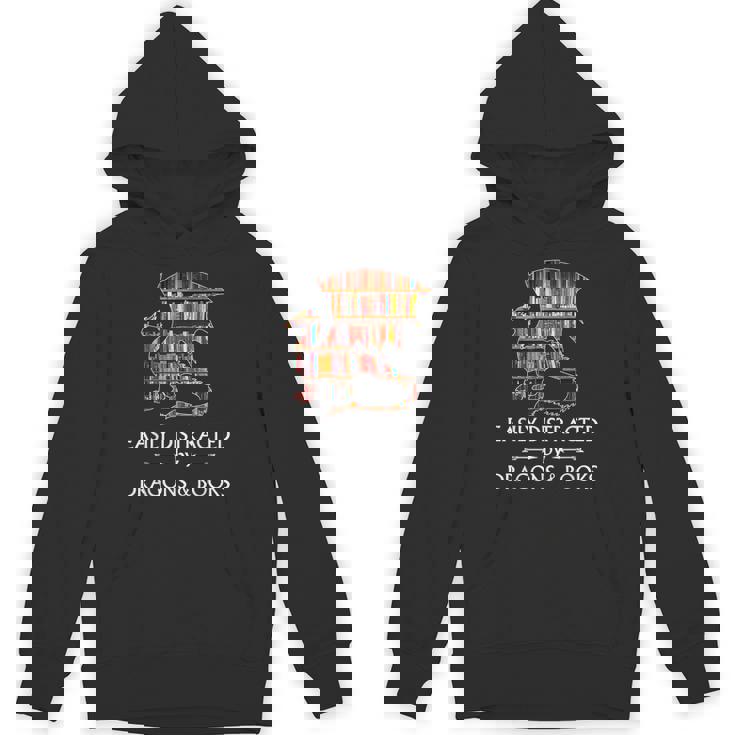 Easily Distracted By Dragons And Books Book &amp; Dragon Unisex Hoodie