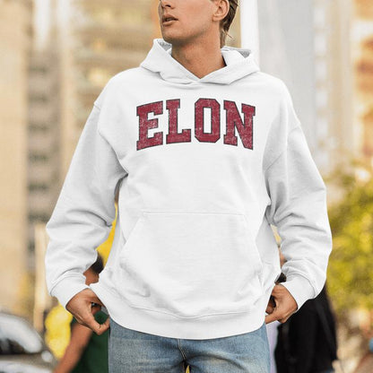 Elon North Carolina Nc Vintage Athletic Sports Unisex Hoodie