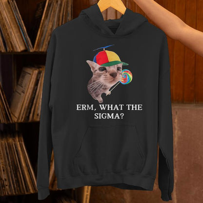 Erm What The Sigma Cat Candy Unisex Hoodie