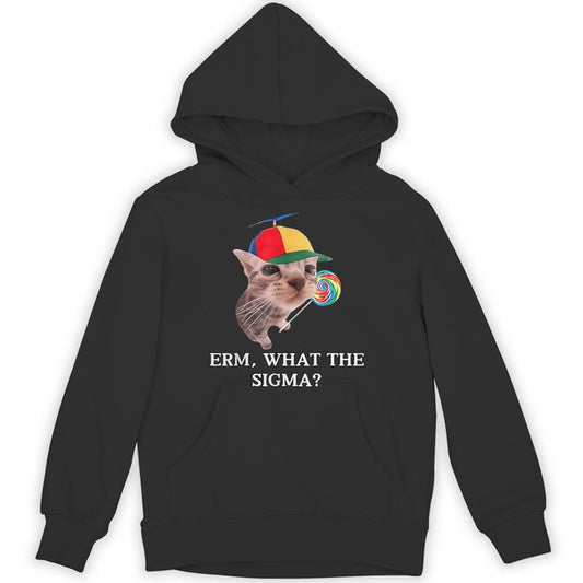 Erm What The Sigma Cat Candy Unisex Hoodie