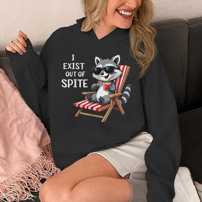 I Exist Out Of Spite Raccoon Sunglasses Unisex Hoodie