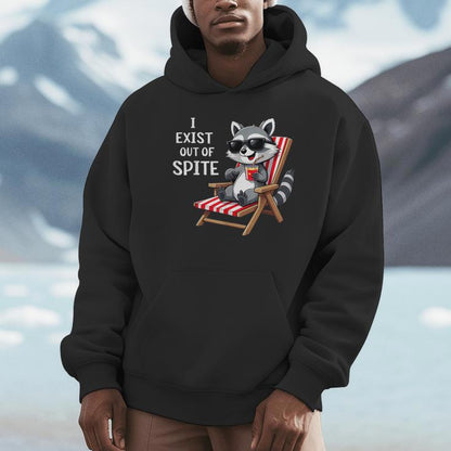 I Exist Out Of Spite Raccoon Sunglasses Unisex Hoodie