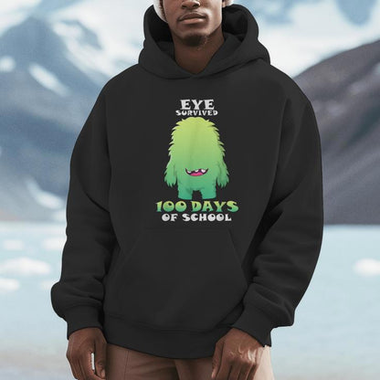 Eye Survived 100 Days Monster School Ready For Googly Eyes Unisex Hoodie