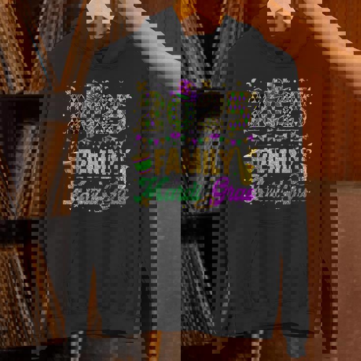 Family Mardi Gras 2025 Fat Tuesday Family Matching Outfit Unisex Hoodie