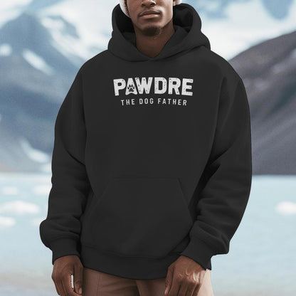 Fathers Day Christmas Pawdre The Dog Father Dog Dad Unisex Hoodie