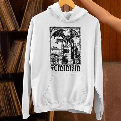 Feminism Dragon Fantasy Vintage 90S Meme Unisex Hoodie