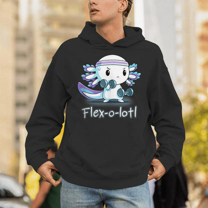 Flex-O-Lotl Weightlifting Axolotl Gym Work Out Fift Unisex Hoodie