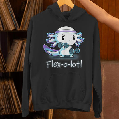 Flex-O-Lotl Weightlifting Axolotl Gym Work Out Fift Unisex Hoodie
