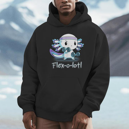 Flex-O-Lotl Weightlifting Axolotl Gym Work Out Fift Unisex Hoodie