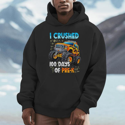 100Th Day Of School Boys I Crushed 100 Days Of Pre-K Unisex Hoodie