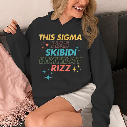 Birthday Skibidi Birthday Rizz Middle School Unisex Hoodie