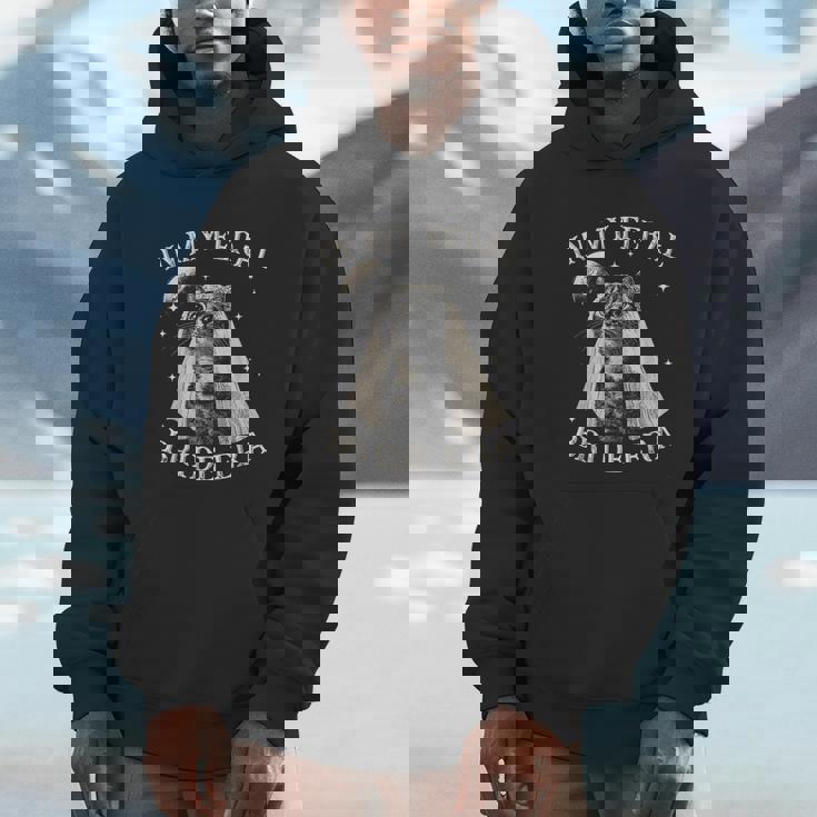 Cat In My Feral Bride Era Engagement Bridal Retro Unisex Hoodie
