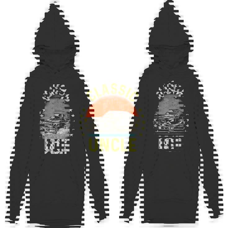 Classic Uncle Saying Classic Car Vintage Graphic Unisex Hoodie