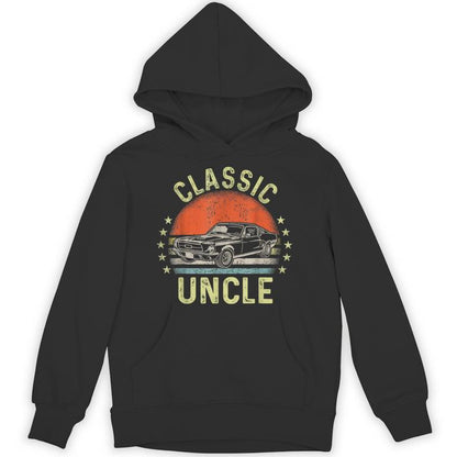 Classic Uncle Saying Classic Car Vintage Graphic Unisex Hoodie
