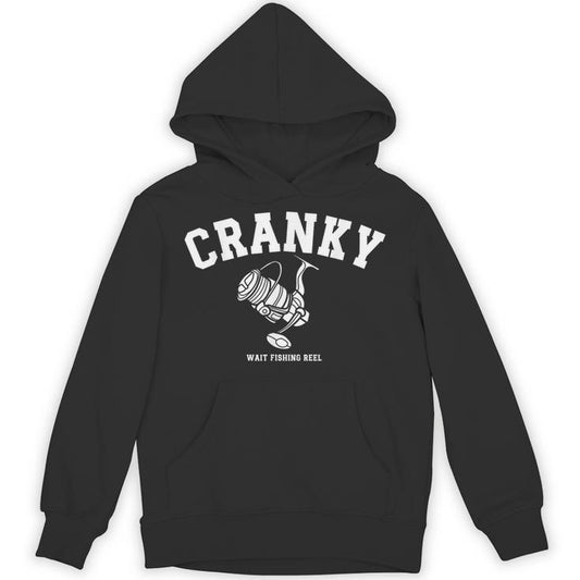 Cranky Fishing Reel Pun Humor Fishermen Hoilday Unisex Hoodie