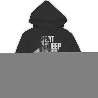 Eat Sleep Yeet Repeat Vintage Wrestling Saying Mens Unisex Hoodie