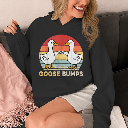 Goose Bumps Humorous Pun Silly Goose Dad Joke Unisex Hoodie