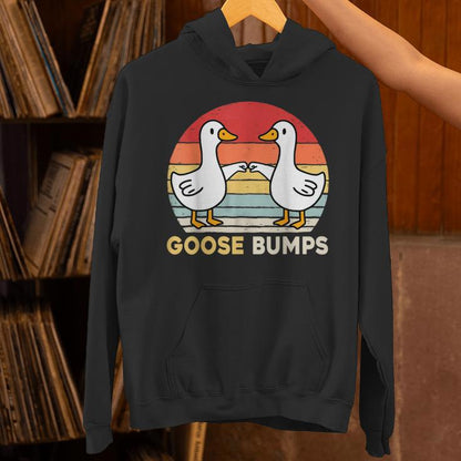 Goose Bumps Humorous Pun Silly Goose Dad Joke Unisex Hoodie