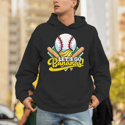 Let’S Go Bananas Baseball Unisex Hoodie