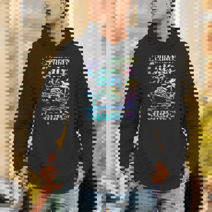 Retirement Cruise 2025 Squad Tie Dye Retired Cruising Unisex Hoodie