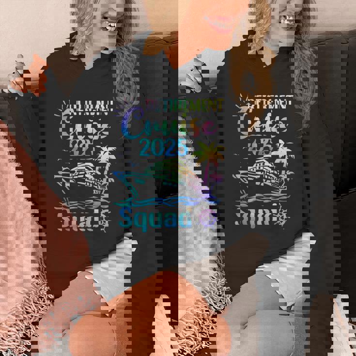 Retirement Cruise 2025 Squad Tie Dye Retired Cruising Unisex Hoodie